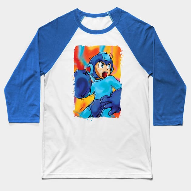 Mega Man Baseball T-Shirt by Lopan4000